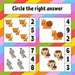 Circle the right answer. Education developing worksheet. Activity page ...