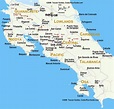 Mapas Imprimidos de Costa Rica con Posibilidad de Descargar