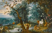 Reproducciones De Pinturas El pecado original de Jan Brueghel The Elder ...
