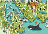 map of Vancouver by Josh Cochran Travel Maps, Travel Posters, Tourist ...