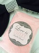 Blingy Silver Glitter Love is Sweet Cotton Candy Wedding Favor Disney ...