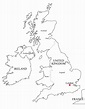 Mapa político de Reino Unido para imprimir Mapa de países del Reino ...