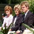 Earl Spencer, Lady Jane Fellowes, and Lady Sarah Macorquadale (Diana's ...