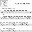 The full drum sheet music for "Fool in the Rain" by Led Zeppelin from ...