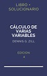Solucionario Calculo De Varias Variables Dennis Zill 4 Edicion | PDF ...
