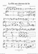 Debussy - La fille aux cheveux de lin sheet music for violin and piano