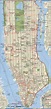 Manhattan NY road map, free printable map highway Manhattan, New York