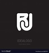 R and j initial logo rj monogram logotype Vector Image