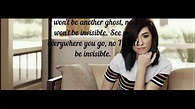 Invisible Christina Grimmie Nightcore - YouTube