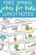 50+ Spring Jokes for Kids - Free Printable Spring Lunch Notes Included