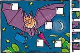 Fledermaus unterwegs: Ein Puzzle-Rätsel von Schlorian
