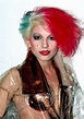 Dale Bozzio of Missing Persons backstage at Solid Gold, 1982 : r ...