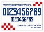 Font Vector Croatia World Cup 2022 Font SVG, AI, Eps, Pdf, TTF ...
