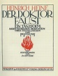 Heine, H., Der Doktor Faust. Ein Tanzpoem nebst kuriosen Berichten über ...