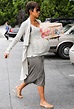 HollyNolly: Any day now! Heavily pregnant Halle Berry masters maternity ...