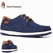HUSH,PUPPIES Mens Dusty Leather Shoes Soft Casual or Formal - Navy Nubuck