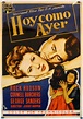 "HOY COMO AYER" MOVIE POSTER - "NEVER SAY GOODBYE" MOVIE POSTER