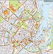 Vector Copenhagen (København) city map in Illustrator and PDF digital ...