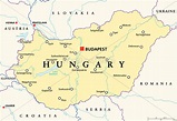 ungarn politische karte - Stockfoto - #14756415 | Bildagentur PantherMedia