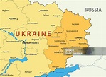 Donetsk E Lugansk Regiões Da Ucrâniavector Map - Arte vetorial de stock ...