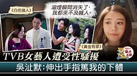 【性騷擾】TVB女藝人被性騷擾遭手指篤下體 受害人吳沚默：來不及喊人 - 香港經濟日報 - TOPick - 娛樂 - D200527