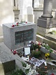 Jim Morrison's grave site at Pere Lachaise cemetery in Paris, France ...