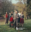 Image of Evelyn Waugh with his wife and entire family, 1959 (photo)