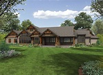 Plan 23609JD: One Story Mountain Ranch Home with Options | Craftsman ...