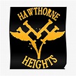 "HAWTHORNE HEIGHTS" Poster for Sale by adaralaban | Redbubble