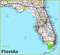 Central Florida Road Map Showing Main Towns Cities And Highways Map ...