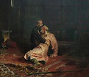 Ivan The Terrible and His Son Ivan on November 16, 1581 Painting by ...