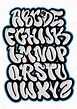 Graffiti font alphabet - tonmyte