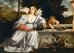 Particolare del Sacro Amor Profano di Tiziano Galleria Borghese, Roma ...