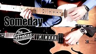 Someday - The Strokes ( Guitar Tab Tutorial & Cover ) - YouTube