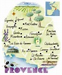 Provence map by Scott Jessop. March 2015 issue | Provence france ...