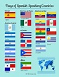 Spanish-Speaking Country Flags Infographics by The Profe Store LLC