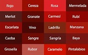 Tipos De Colores Rojos Y Sus Nombres - Infoupdate.org
