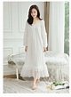 Pure Cotton Vintage Nightgowns Women Autumn Robe Nightie Long Night ...