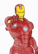 Primero añadí algo de color y algún brillo al dibujo. | Marvel iron man ...