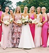 These Sparkly Floral and Hot Pink Bridesmaids Dresses Take Mix-and ...