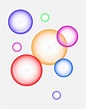 Bubbles Floating Clipart Transparent Background, Colored Floating ...