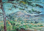 The Montagne Sainte-Victoire with the big Pine AKG45633 Painting by ...