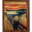 Edvard Munch 'The Scream' Hand Painted Framed Oil Reproduction on ...