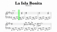Madonna - La Isla Bonita Sheet Music - YouTube