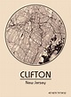 Karte / Map ~ Clifton, New Jersey - Vereinigte Staaten von Amerika ...