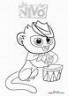 Vivo dancing - Coloring Pages for kids