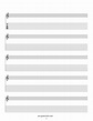 Blank Sheet Music Free Printable