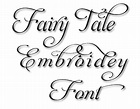 Fairy Tale Embroidery Font INSTANT DOWNLOAD - Etsy