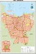 地図のジャカルタ-ジャカルタ市内地図(Java-インドネシア）