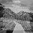 Poema Lluvia de Federico García Lorca - Análisis del poema